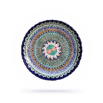 Блюдо для плова - Ляган 45 см. Керамика. Ручная работа. Узбекистан.