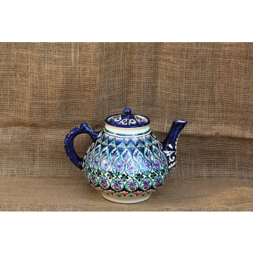Чайник, объем 2.0 литра. Керамика. Ручная работа. Узбекистан.