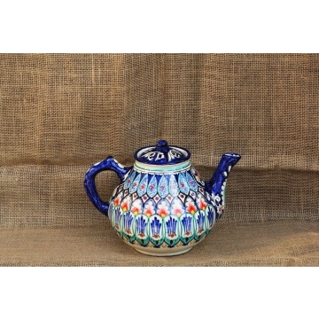 Чайник, объем 2.0 литра. Керамика. Ручная работа. Узбекистан.