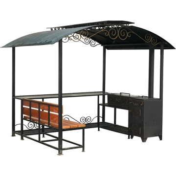 Беседка с мангалом МС-106